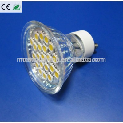 3w LED spotlight gu10 21smd 5050 220-240v led ligting TUV CE ROHS