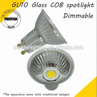 Hardware accessories GU10 5W dimmable GU10 GLASS COB LED SPOTLIGHT CE CERTIFICATE